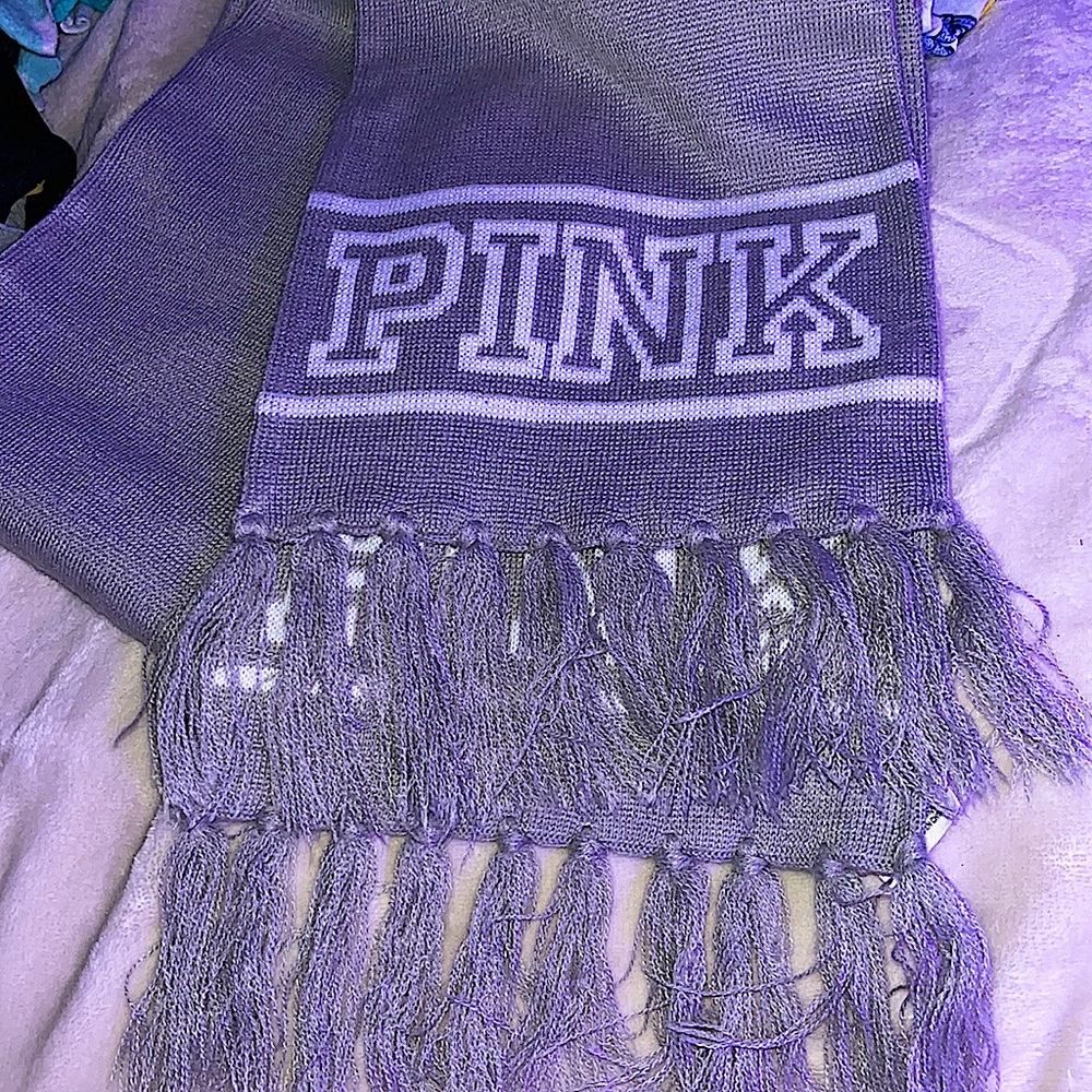 Pink Gray Scarf